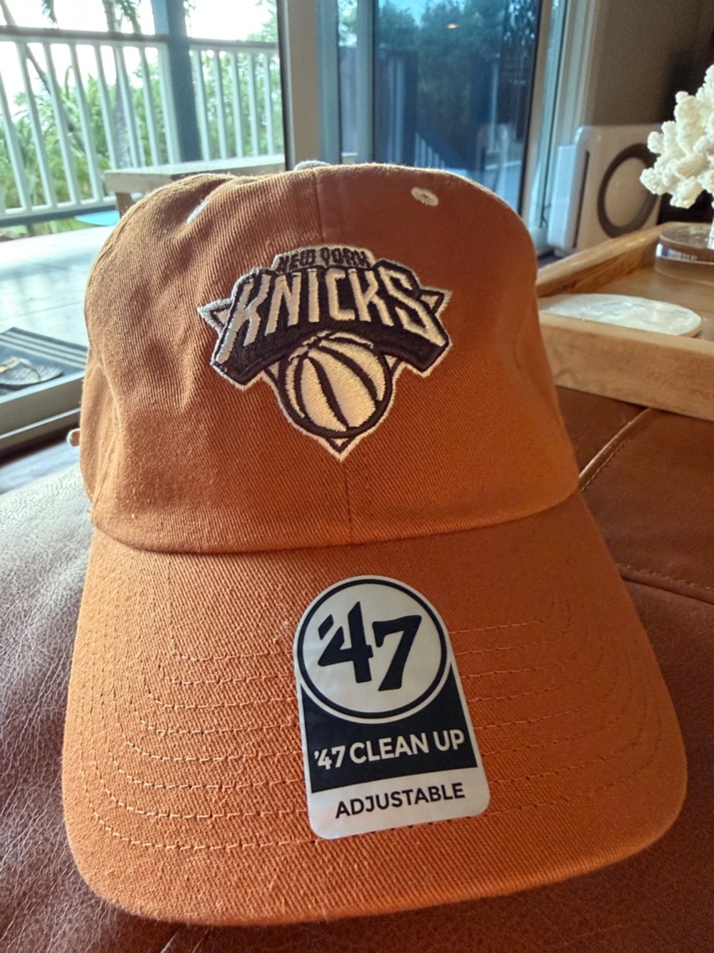 47 New York Knicks Brown Adjustable Logo Cap 🧢 🏀 🤎